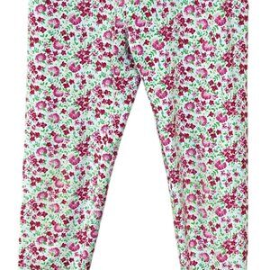 Polo Ralph Lauren Girls Floral Stretch Leggings Pinks Greens White Yellows XL/16